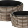 BLOEMPOT ROND SCHAAL Groot Per Stuk