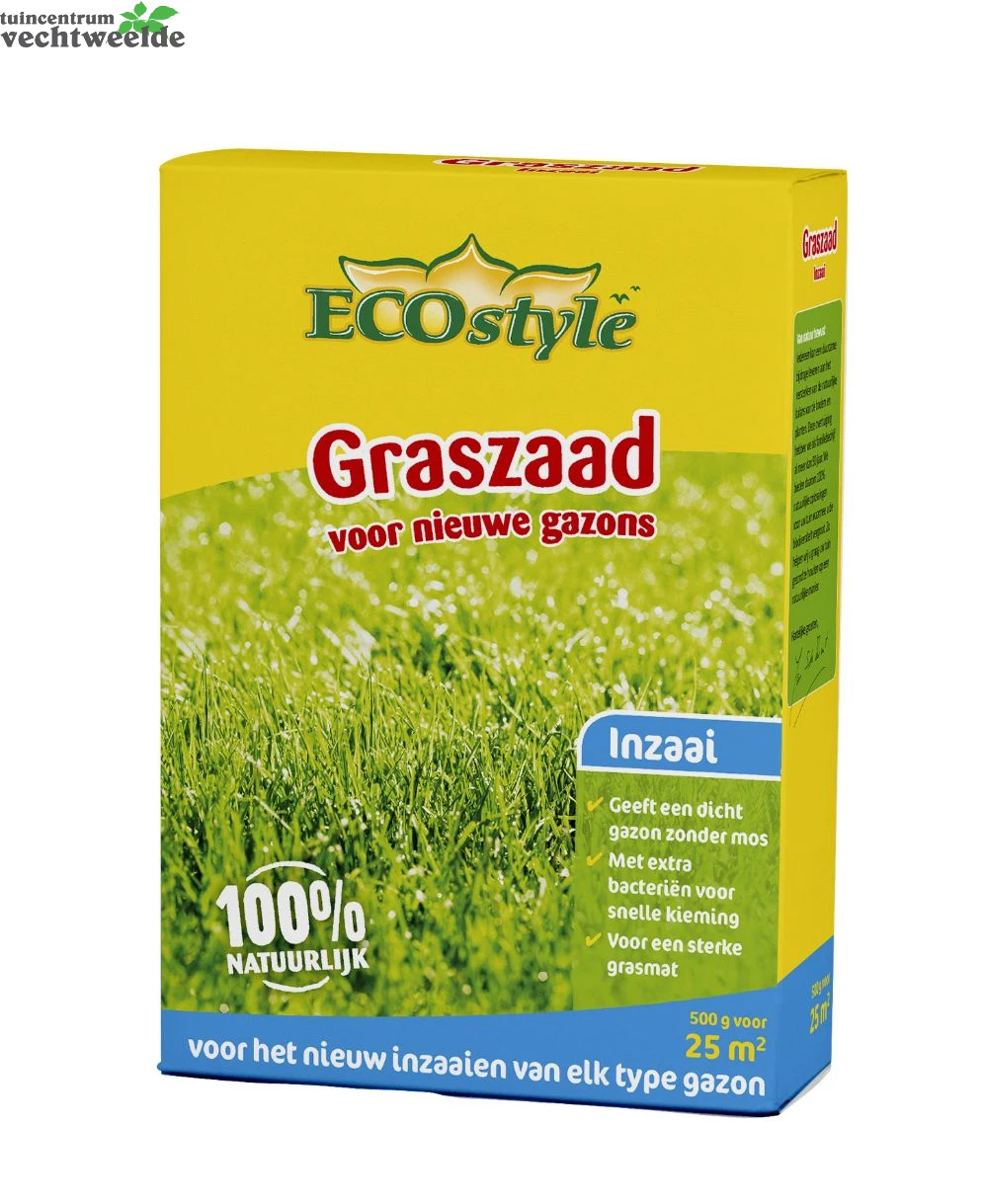 Ecostyle Graszaad-inzaai 500gram 25m² 3 Ecostyle Graszaad-inzaai 500gram 25m²