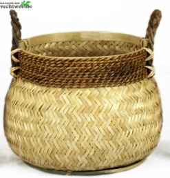 Mand Bamboo Naturel D47h36cm