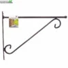 Nature Muurhaak Knop Zwart H31b39cm