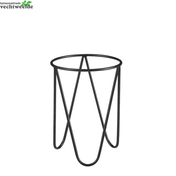 Plantenstandaard D19h26.5cm Zwart 3 Plantenstandaard D19h26.5cm Zwart