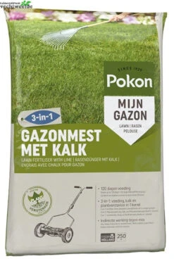 Pokon Gazonmest Met Kalk 3-in-5 250 M2