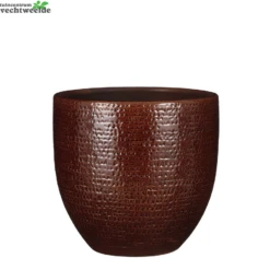 Pot Carrie Glaze D29h26cm Bruin