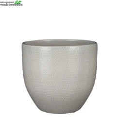 Pot Carrie Glaze D29h26cm L.grijs