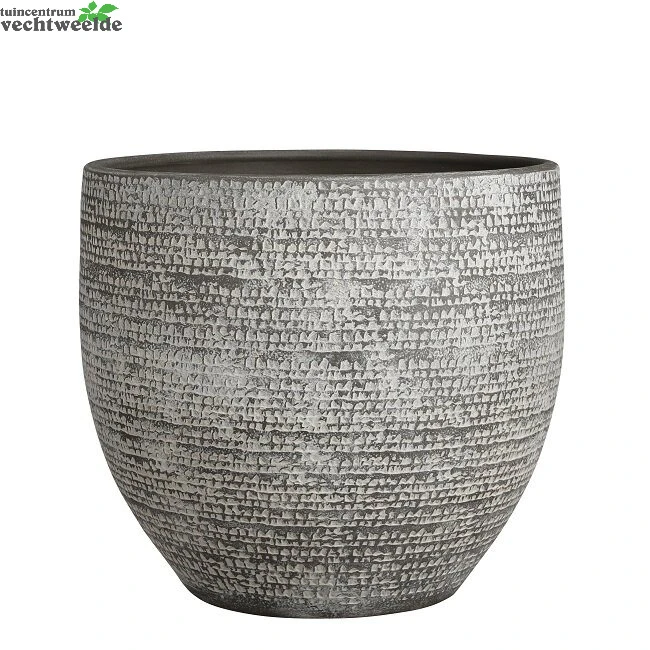 Pot D35h32cm Donkergrijs - Mican Decorations 3 Pot D35h32cm Donkergrijs - Mican Decorations