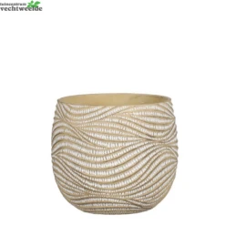 Pot Hendrick D21.5h19cm Creme
