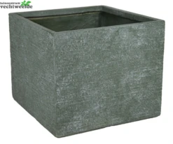 Pot Kubus Utah B35 - H30 Groen