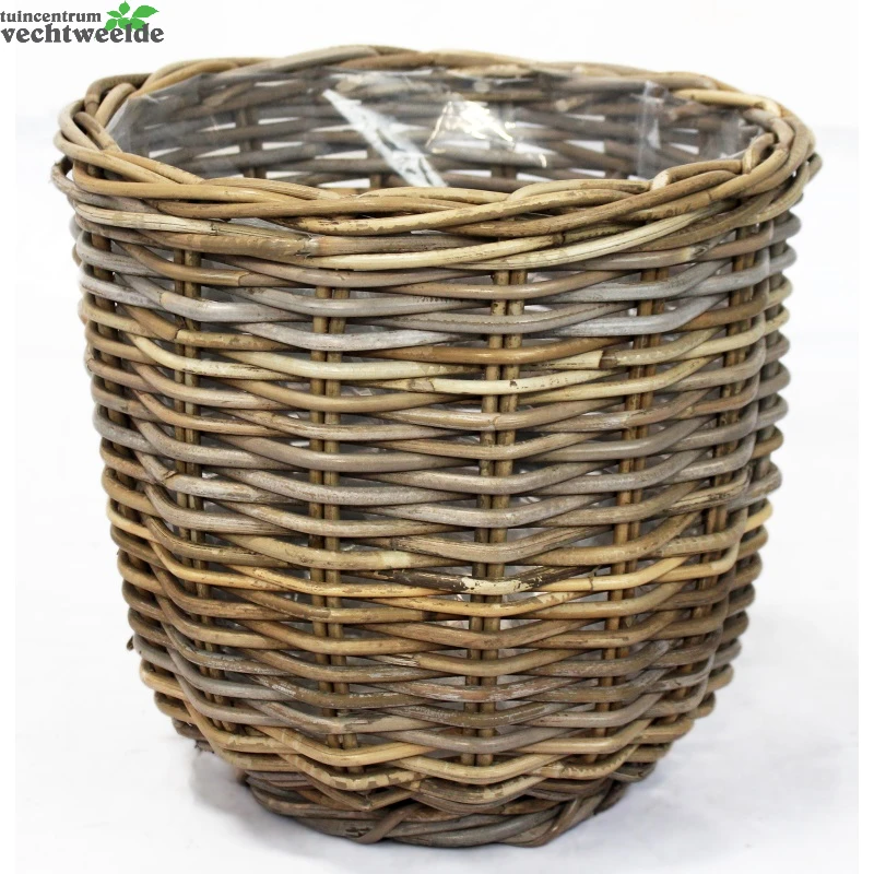 Pot Rotan Grijs D36h35cm 3 Pot Rotan Grijs D36h35cm