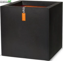 Pot Vierkant Ii L30b30h30cm Zwart