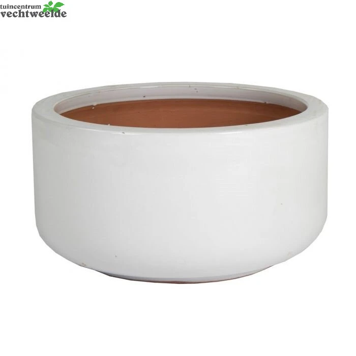 Schaal Glazed D31 - H15cm Wit 3 Schaal Glazed D31 - H15cm Wit