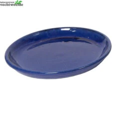 Schotel Glazed D30 - H3.5cm Blauw
