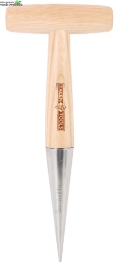 Talen Tools T-pootstok Essenhout/rvs